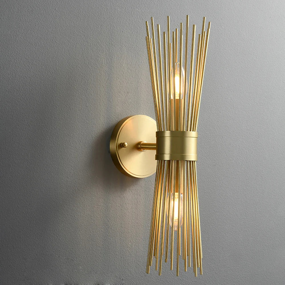 Shannon Art Wall Lights – Stylish and Efficient Brass Illumination