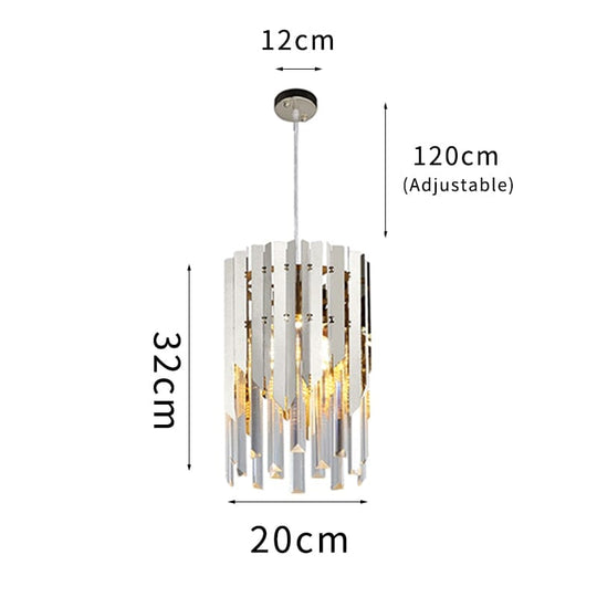 Gianna Small Round Gold K9 Crystal LED Chandelier – Illuminate Your Space with Modern Elegance