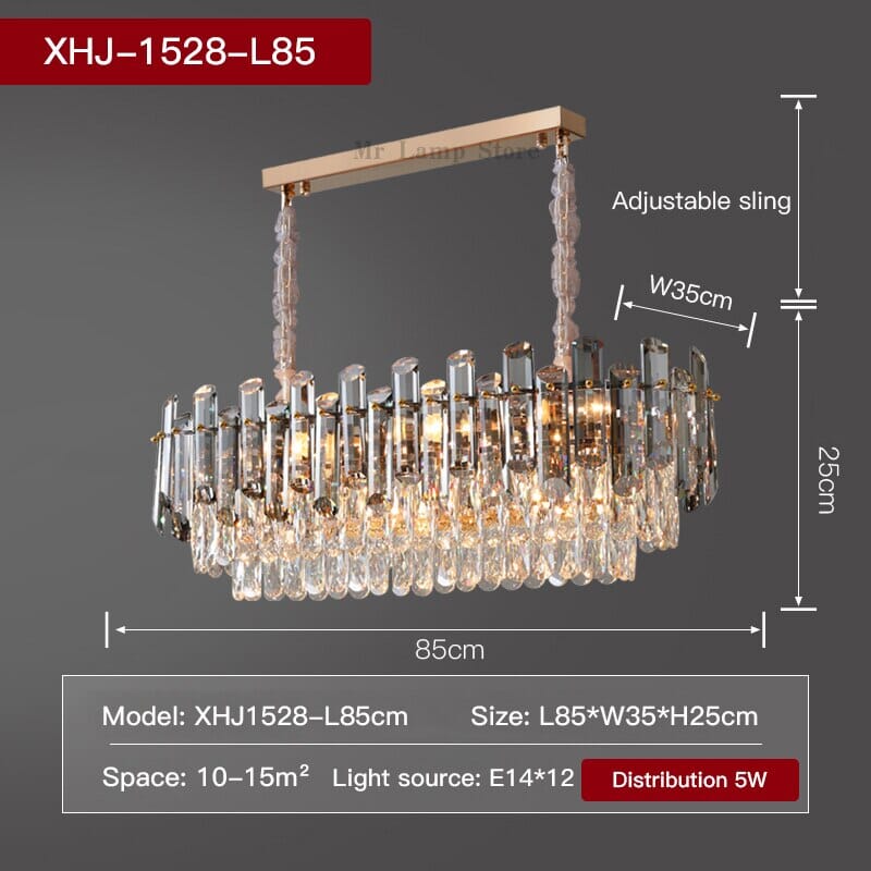 Amelia Round Crystal Chandelier