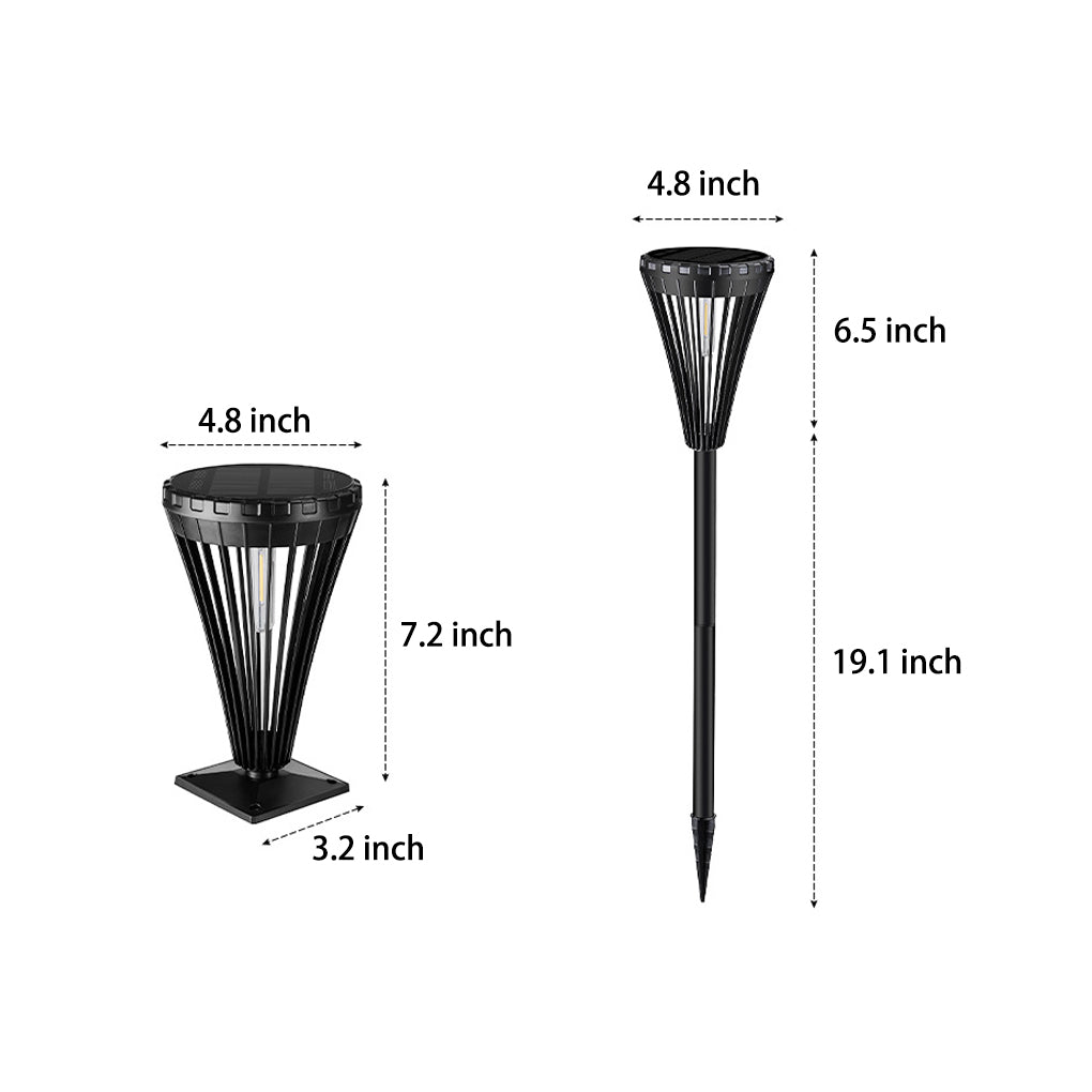 Intelligent Solar Powered Waterproof LED Pathway Lights