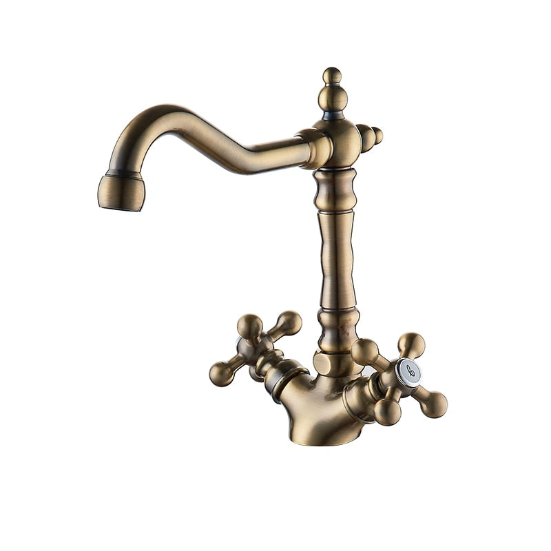 Europe Style Basin Kitchen Faucet Total Brass Bronze Finished Swivel Bathroom Faucet Mixer Tap Sink Tap 360 Degree