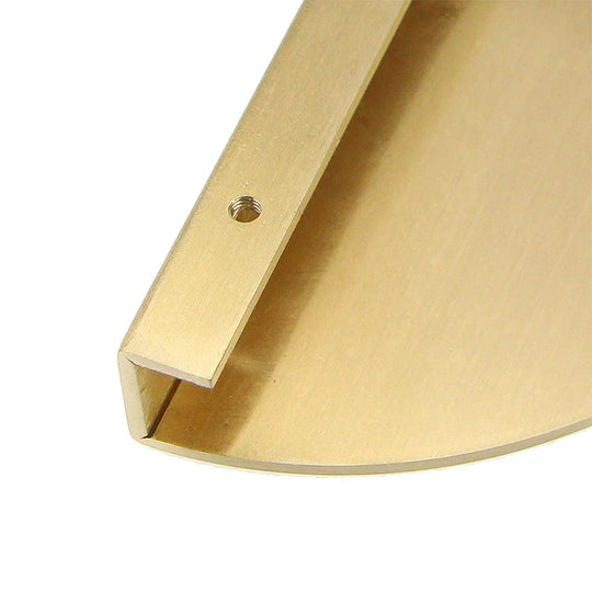 Round Solid Brass Cabinet Knobs & Handles – Half-Round Drawer Pulls (Set of 2)