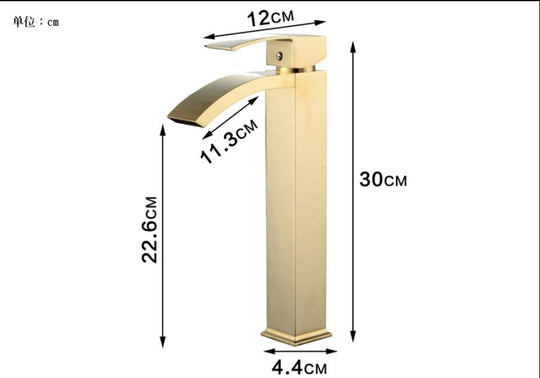 Basin faucet brass bathroom faucet single handle torneiras para pia de banheiro Rose Gold sink Wash faucet waterfall faucet