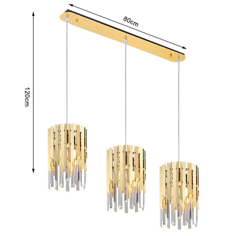 Gianna Small Round Gold K9 Crystal LED Chandelier – Illuminate Your Space with Modern Elegance