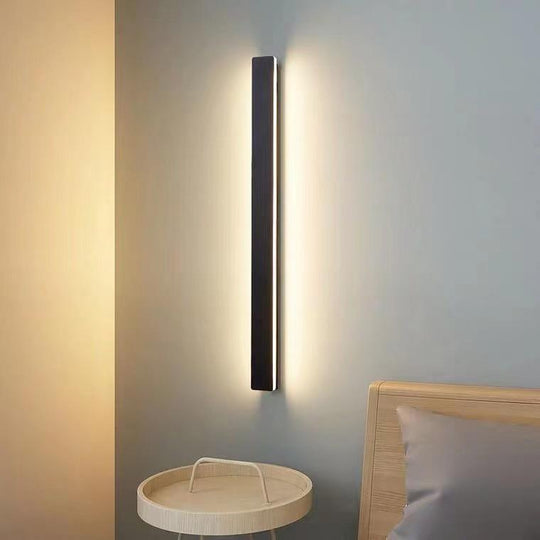 Waterproof Long Linear LED Wall Lamp Outdoor Wall Lights Black Porch Lights