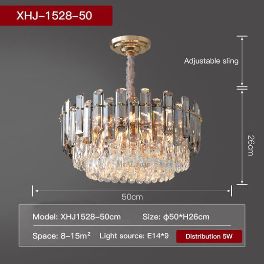 Amelia Round Crystal Chandelier