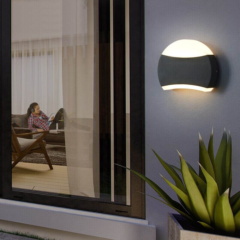 Circle waterproof Outdoor Wall Light – Cute Circular Design for Stylish Exterior Illumination