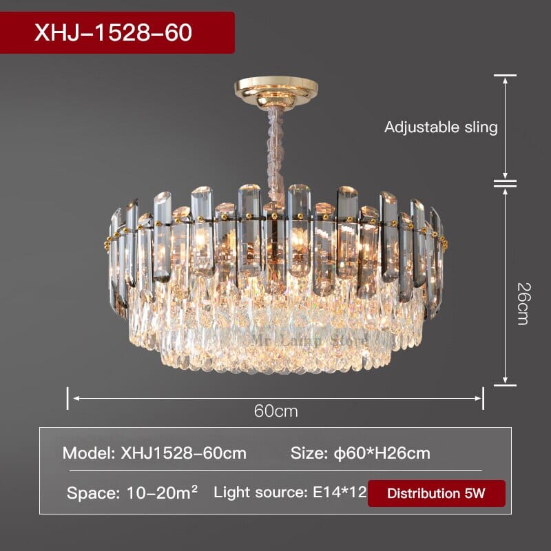 Amelia Round Crystal Chandelier