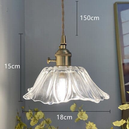 Talia Nordic Floral Glass Pendant Lights - Elegant Touch for Modern Spaces