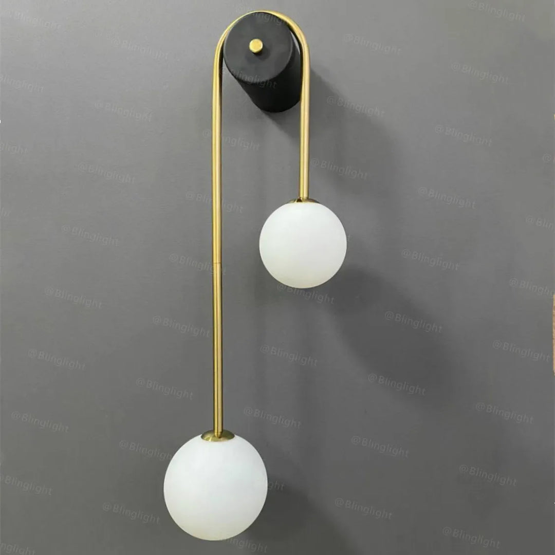 Clara Creative Glass Ball LED Wall Lamp - Modern Elegance