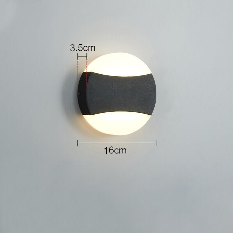 Circle waterproof Outdoor Wall Light – Cute Circular Design for Stylish Exterior Illumination