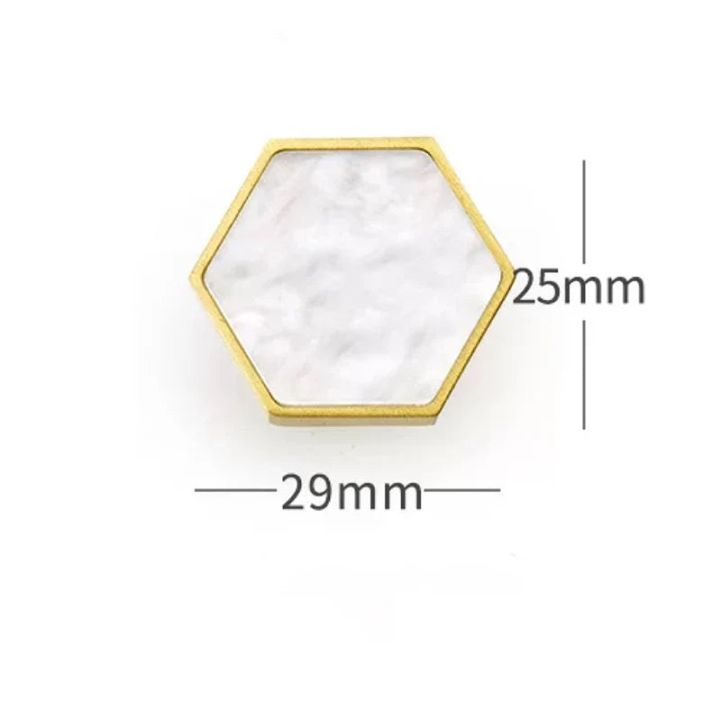 Modern Brass Shell Knobs – Colorful Cabinet & Wardrobe Pulls