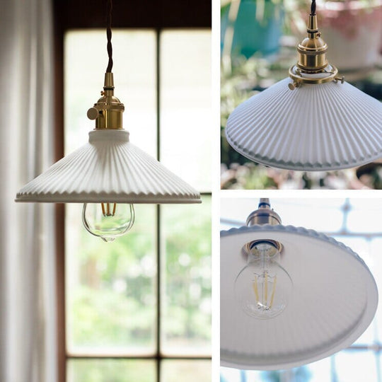 Ayleen White Ceramic Pendant Lights