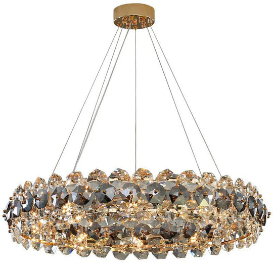 Camille Elegant Crystal Crown Chandelier: A Touch of Timeless Elegance