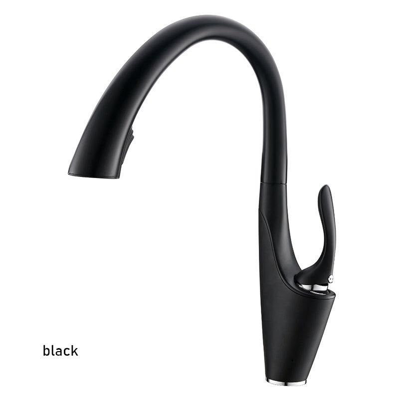 Pull Out Kitchen Sink Faucet Deck Mounted Stream Sprayer Nozzle Kitchen Hot Cold Mixer Taps