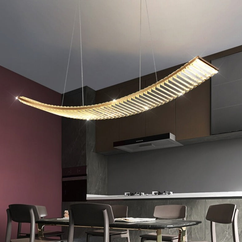 Shopia - Luxury Arch Crystal Suspension Chandelier - Modern Lighting Design