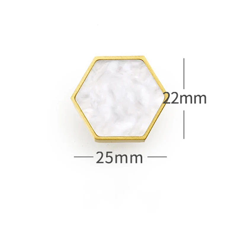 Modern Brass Shell Knobs – Colorful Cabinet & Wardrobe Pulls