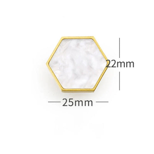 Modern Brass Shell Knobs – Colorful Cabinet & Wardrobe Pulls