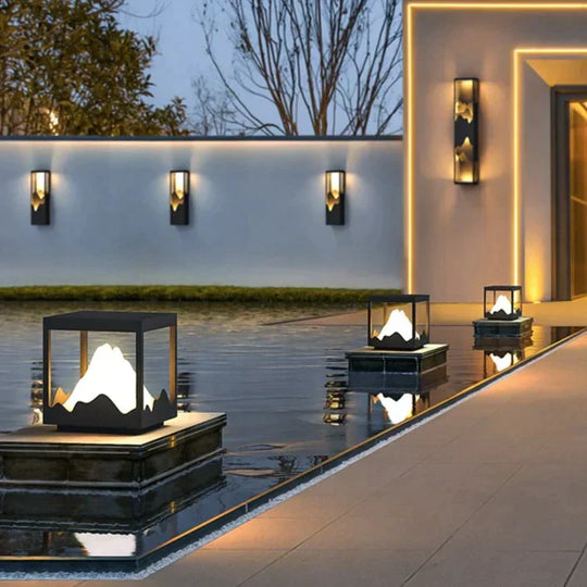 Waterproof Solar LED Outdoor Light - Garden Decoration Lamps for Balcony, Courtyard, Street, and Wall Lighting