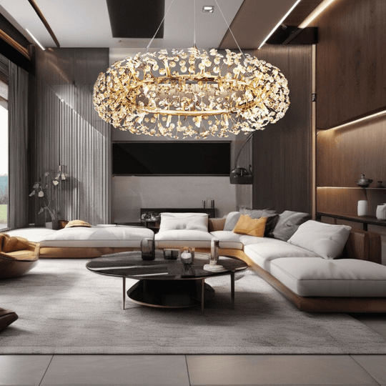 Aurora Crystal Luxury Art Chandelier - Opulent Lighting for Elegant Spaces