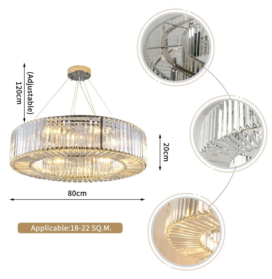 Emperor Crystal Ring Chandelier Lamp