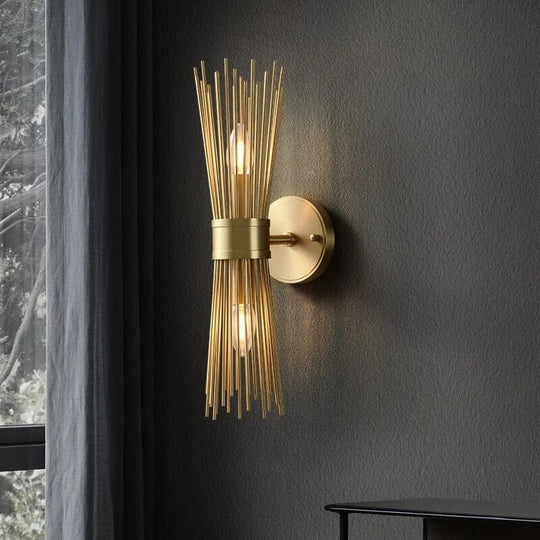 Shannon Art Wall Lights – Stylish and Efficient Brass Illumination