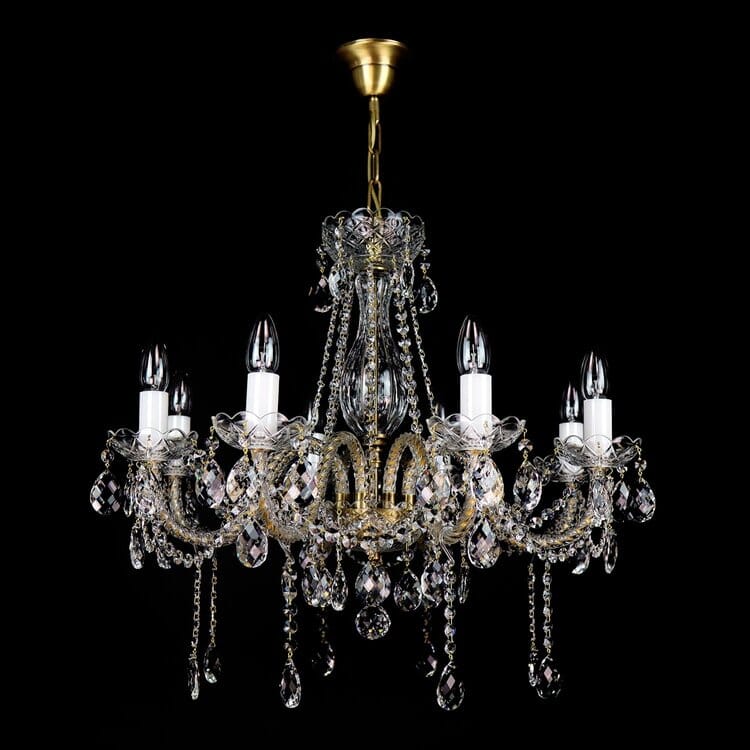 Classe Elevated Crystal Chandelier - Luxurious Hand-Cut Bohemian Elegance