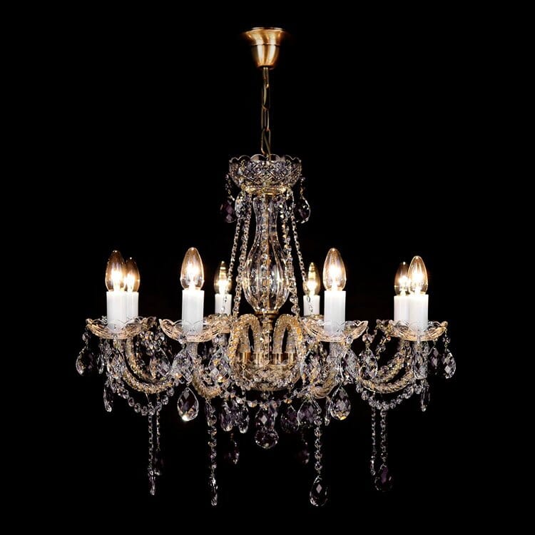 Classe Elevated Crystal Chandelier - Luxurious Hand-Cut Bohemian Elegance