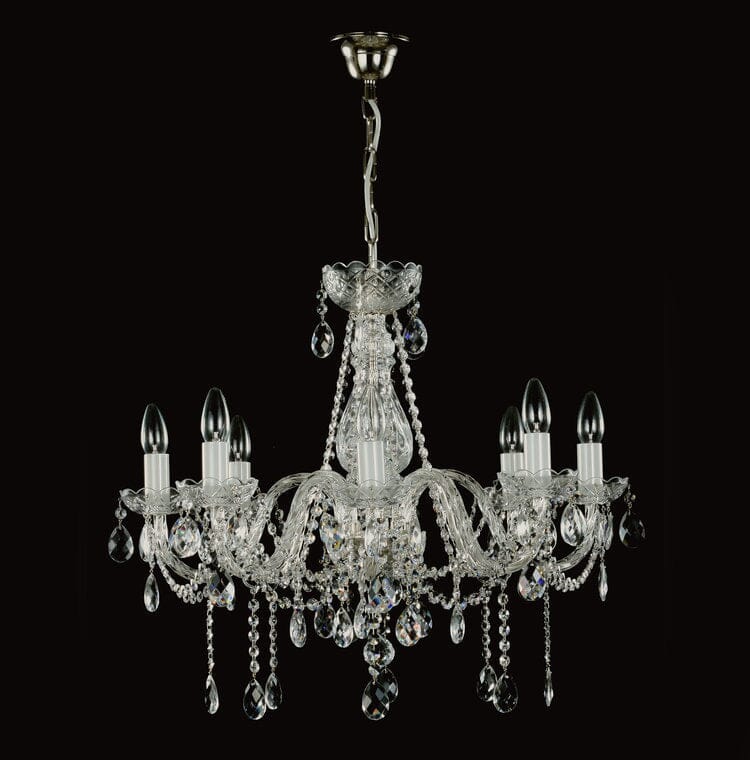 Classe Elevated Crystal Chandelier - Luxurious Hand-Cut Bohemian Elegance