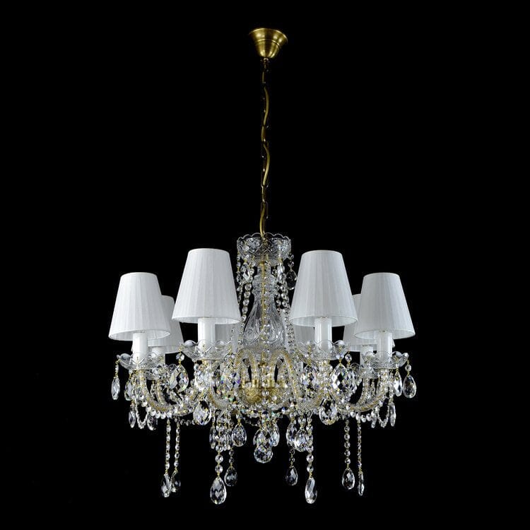 Classe Elevated Crystal Chandelier - Luxurious Hand-Cut Bohemian Elegance