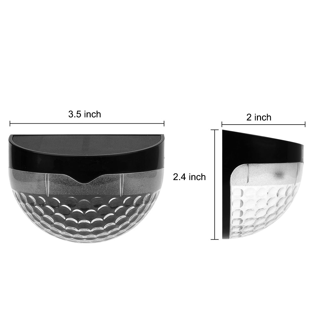 4 Pcs Solar Stair LED Outdoor Step Lights