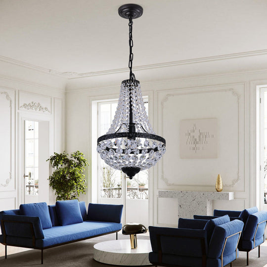 Crystal LED Waterdrop Empire Chandelier: Luxurious Elegance for Your Home