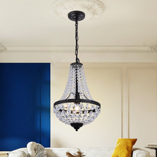 Crystal LED Waterdrop Empire Chandelier: Luxurious Elegance for Your Home