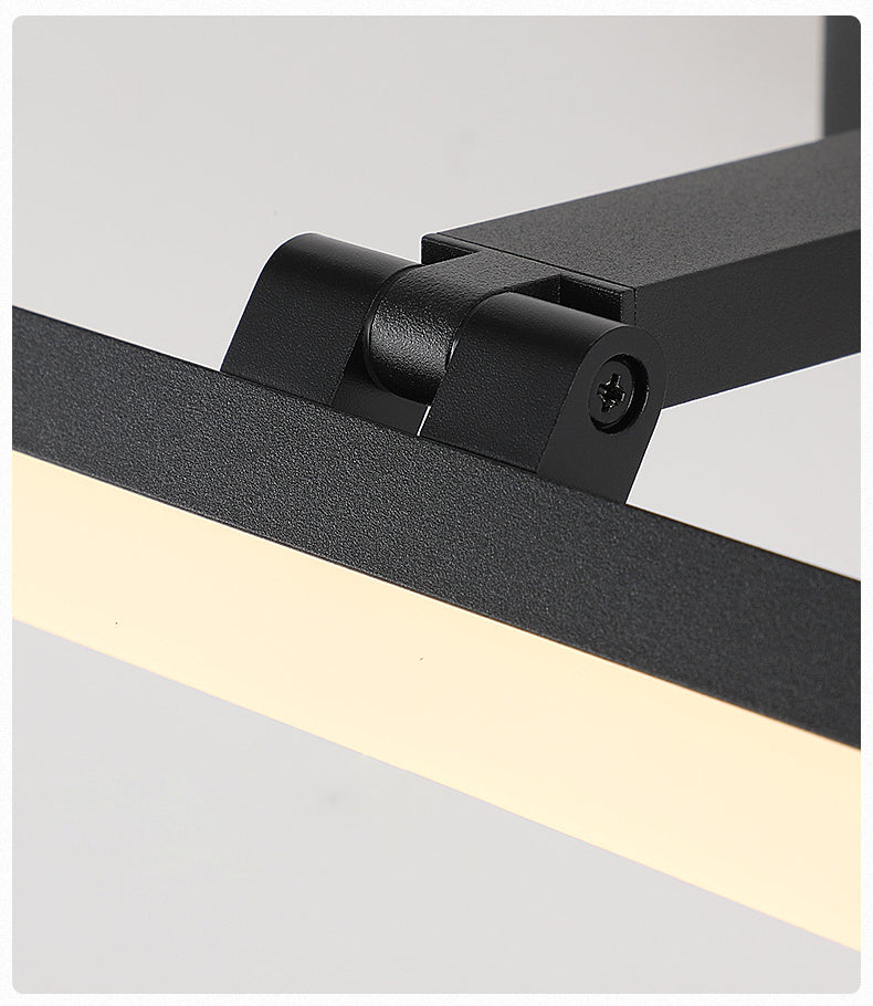 Linear LED Bathroom Vanity Sconce with Acrylic Diffuser - Simple Metal Design