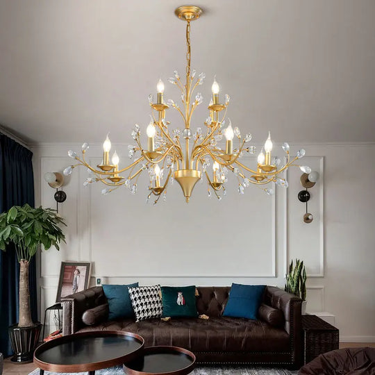 Genesis Retro Crystal LED Chandelier – Illuminate Your Space with Timeless Elegance