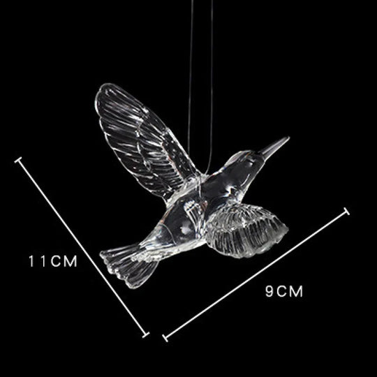 Acrylic Transparent Bird Crystal Pendant – Decorative Hanging Ornament for Home & Events