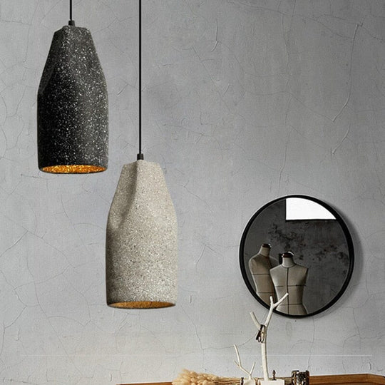 Liliana Cement Pendant Light Industrial Style