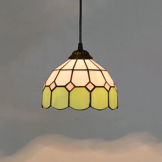Isolde – European Stained Glass Pendant Light for Dining Room, Bedroom, and Home Décor