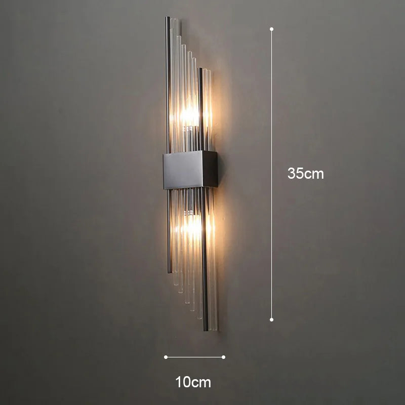 Modern LED Luxury Crystal Wall Lights Gold Home Indoor Wall Sconces Living Room Bedroom Background Decor Wall Lamp Bedside Light