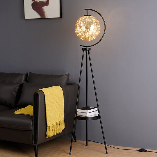 Anca Glass Ball Luxury Floor Lamp - Modern Elegance