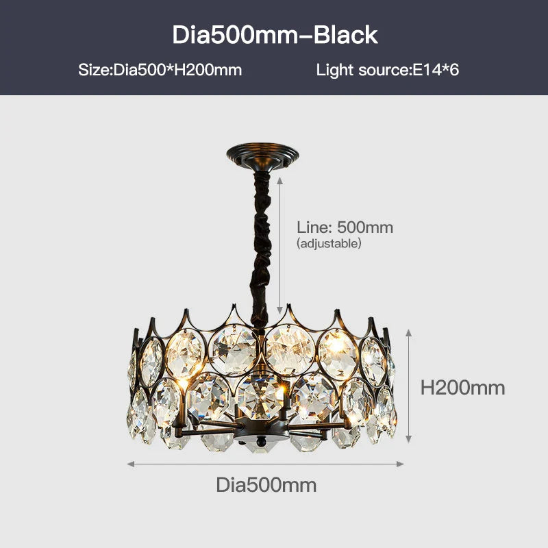 Delilah Crystal Drop Chandelier - Elegant Illumination for Any Room