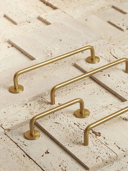 Modern Brass Furniture Bar Handles – Solid Brass Pulls and Towel Bars (7mm)