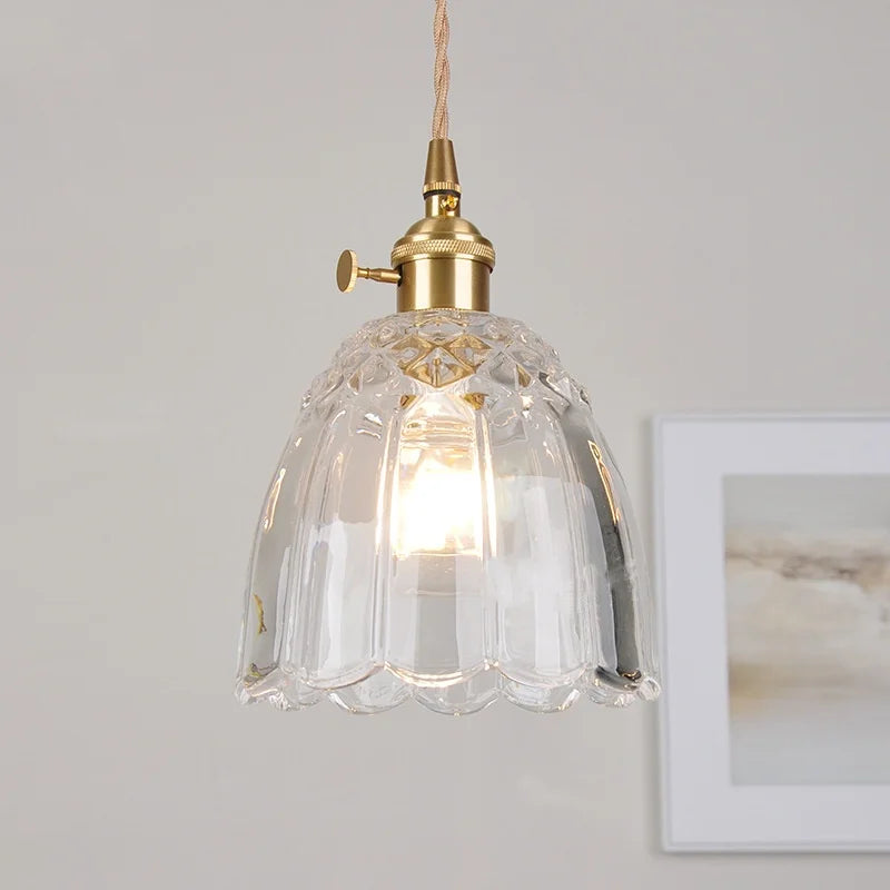 Lucien – Modern Clear Glass Pendant Light for Living Room, Restaurant, and Café