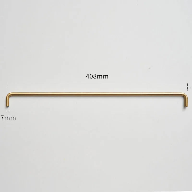 Modern Brass Furniture Bar Handles – Solid Brass Pulls and Towel Bars (7mm)
