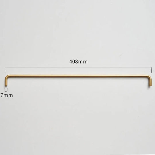 Modern Brass Furniture Bar Handles – Solid Brass Pulls and Towel Bars (7mm)