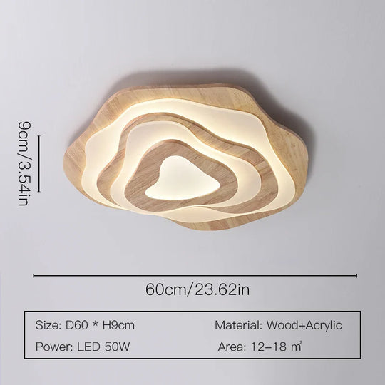 Zayden Wooden ceiling light: Illuminate with Elegance and Efficiency