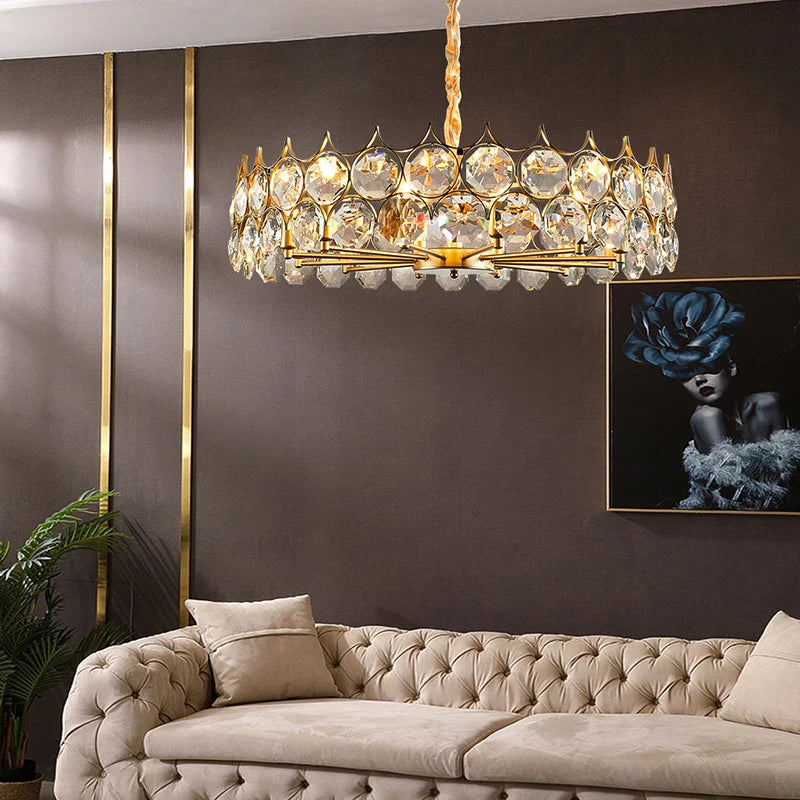 Delilah Crystal Drop Chandelier - Elegant Illumination for Any Room