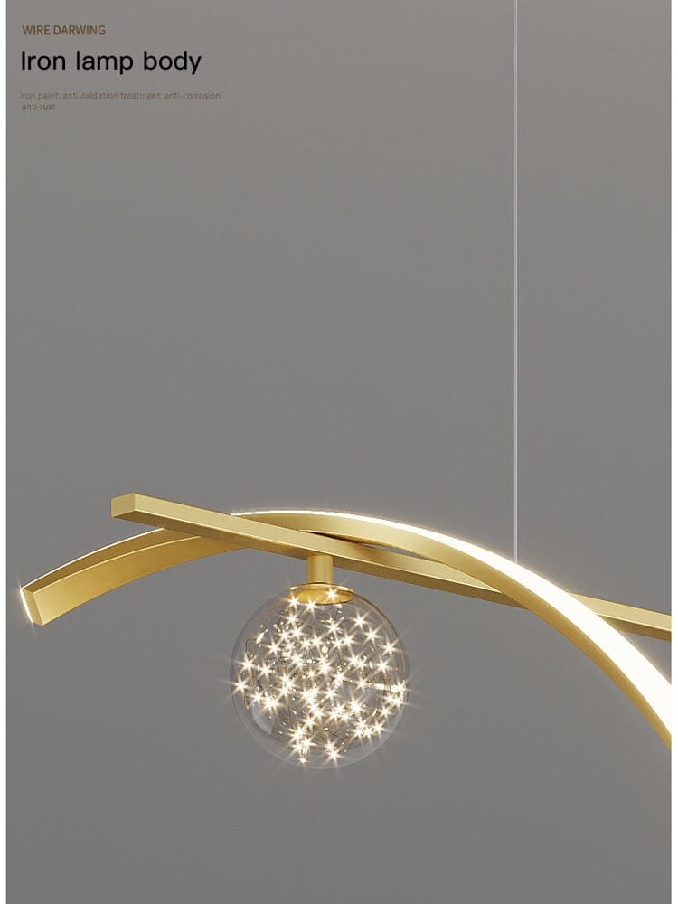 Vera Modern Glass Ball LED Hanging Lights