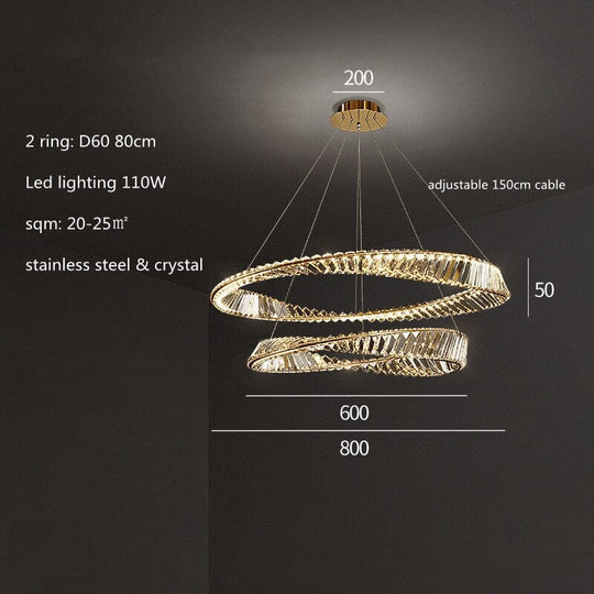 Kiana Ring Chandelier – Illuminate Your Space with Elegance