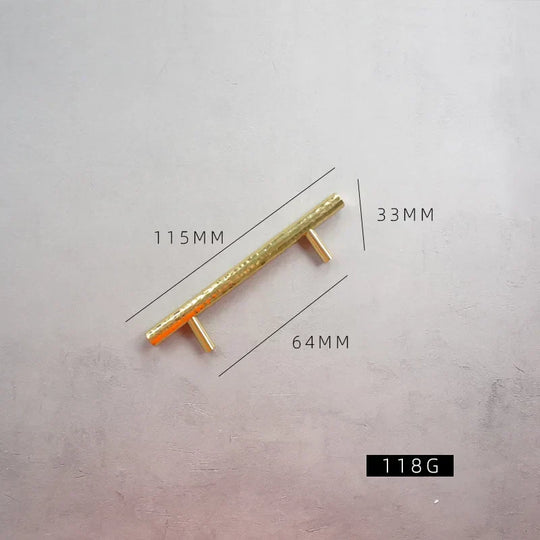 Handmade Brass Hammered Cabinet Handles – Nordic Luxury Pulls